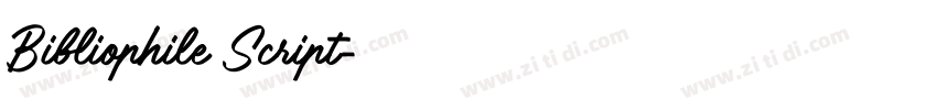 Bibliophile Script字体转换